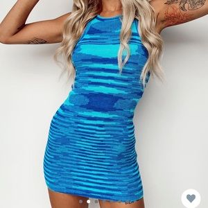 Elish Mini Dress Blue